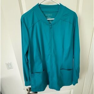 Jaanuu Teal Scrub Jacket, NWT’s